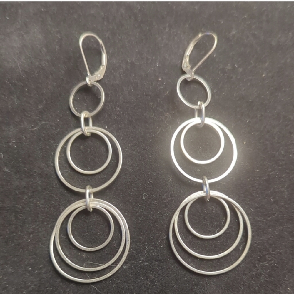 Elegant Silver Hoop Earrings
